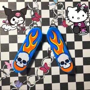 skateboard earrings!